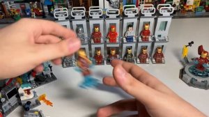 ЗАЛ КОСТЮМОВ ЖЕЛЕЗНОГО ЧЕЛОВЕКА ИЗ ЛЕГО / Лего / Lego