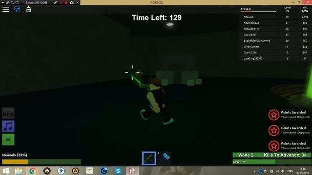 Играем в Roblox на мини режиме zombie rusр смотреть онлайн