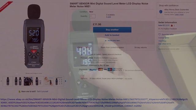 The Smart Sensor Digital Sound Meter ST9604 review смотреть онлайн