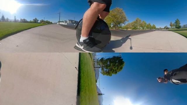 Inmotion V10F - EUC - Electric Unicycle - 4 minutes of 360 Audio and 4k Video - Gopro Fusion - VR смотреть онлайн