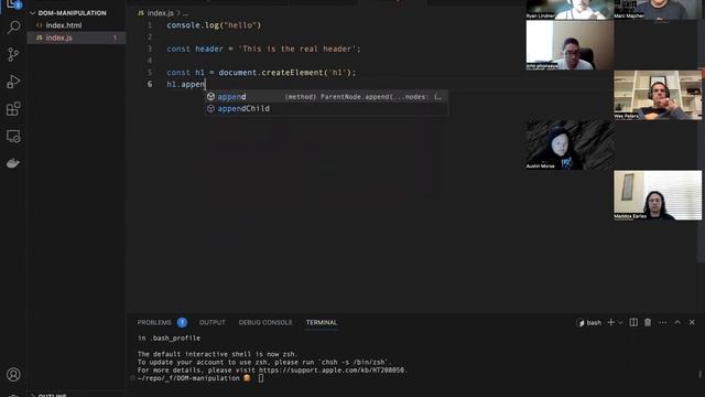 052223 DOM Manipulation with Javascript смотреть онлайн