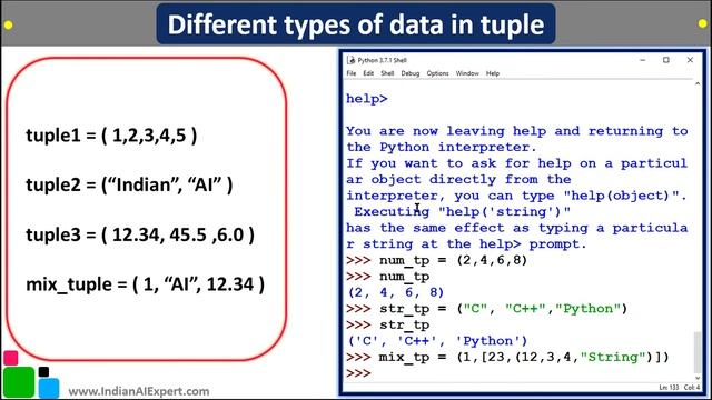 Tuples in Python | tuple() | Part 1 | Python 3 Online Course (A to Z ) in Hindi #40 смотреть онлайн