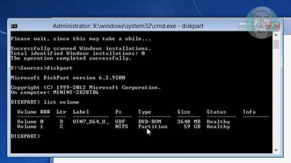 Fix bootrec /rebuildbcd Toal Identified Windows Installation: 0 In Windows 7