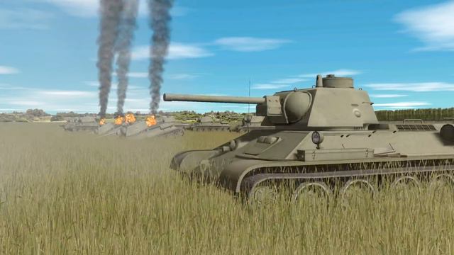 10 ELITE HETZER vs 50 T-34 - Small But OP Hunter? - SIMULATION - Combat Mission Red Thunder Gamepla смотреть онлайн