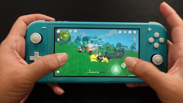 Genshin Impact Nintendo Switch Lite Low settings смотреть онлайн