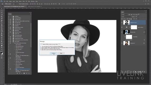 Pencil Sketch Effect Action: Photoshop смотреть онлайн