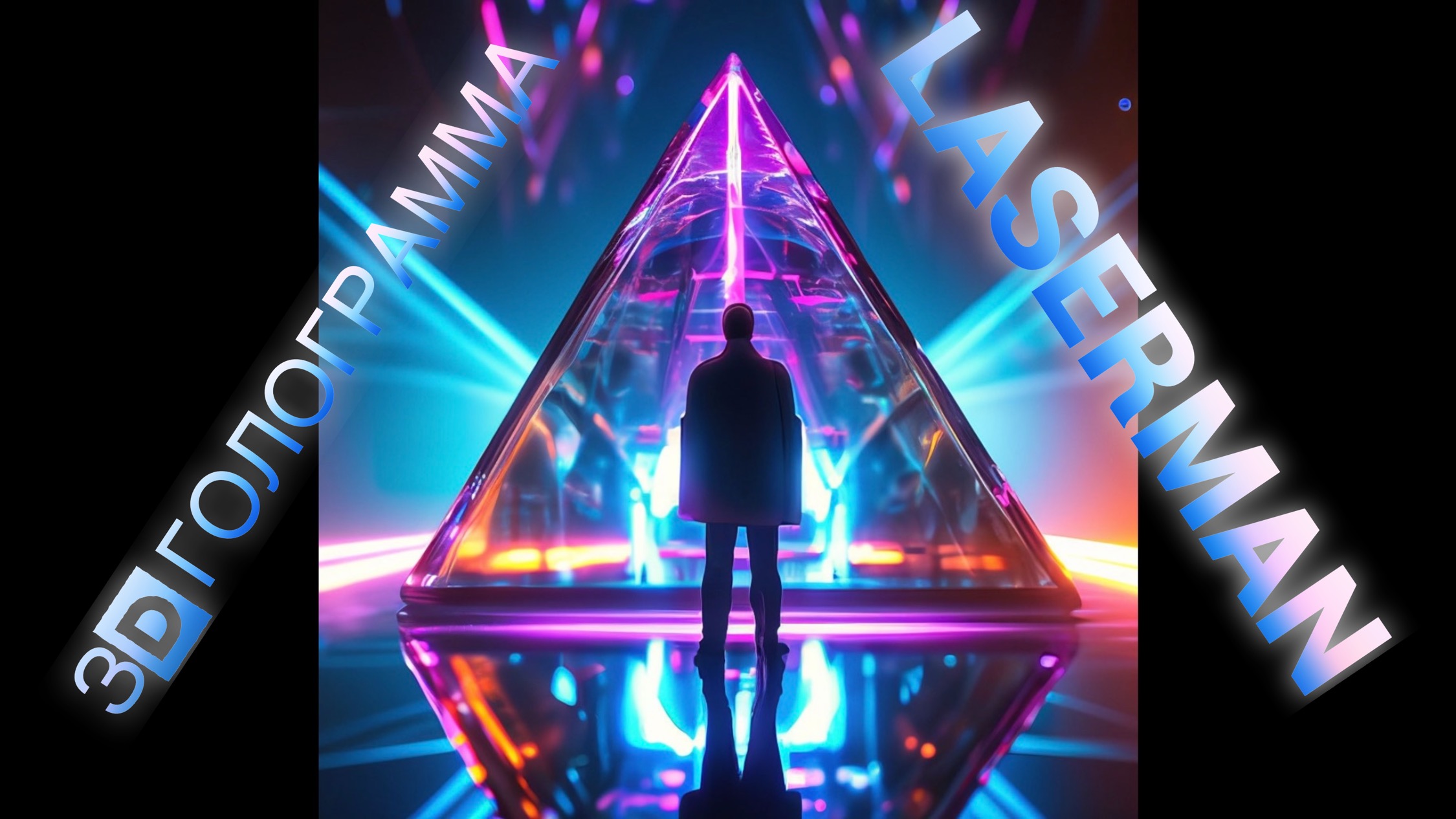 3D голограмма в полный рост  Laserman #голограмма #hologram #3dhologramfan
