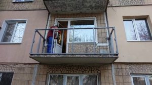 Каркас, обшивка, установка балкона. Апрель 2019г