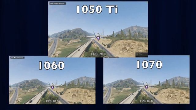 GPU testing 1050 Ti vs 1060 vs 1070 - GTA V смотреть онлайн