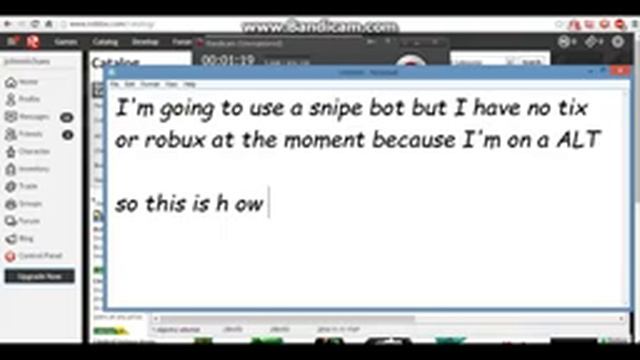 Roblox Limited Snipe Bot 3/29/2017 смотреть онлайн
