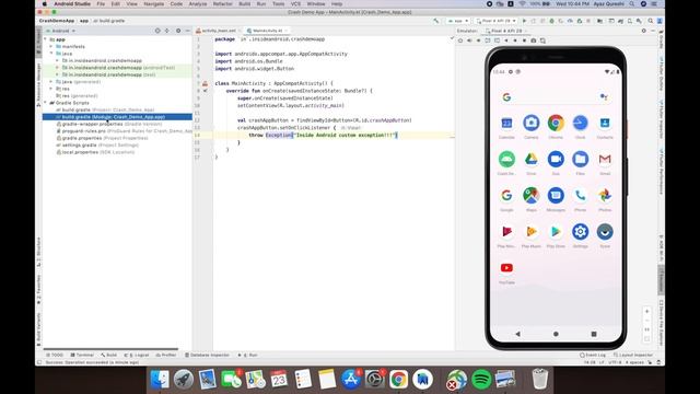 Learn to create Custom Crash Screen in 10 mins without hassle | Android Studio Tutorial смотреть онлайн
