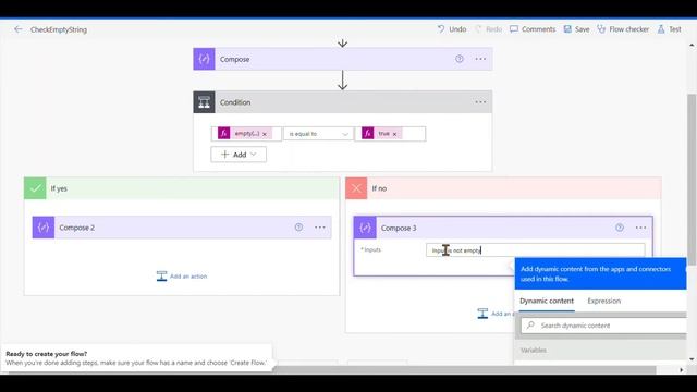 Power Automate - How to check if string is empty смотреть онлайн