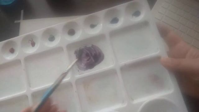 Part 1 of the dry brush Watercolor technique смотреть онлайн
