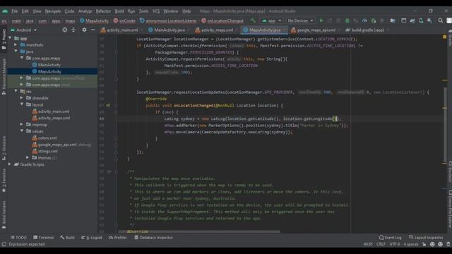 Menampilkan Lokasi Saat Ini Android Studio Google Maps | Garis Lintang Dan Garis Bujur смотреть онлайн