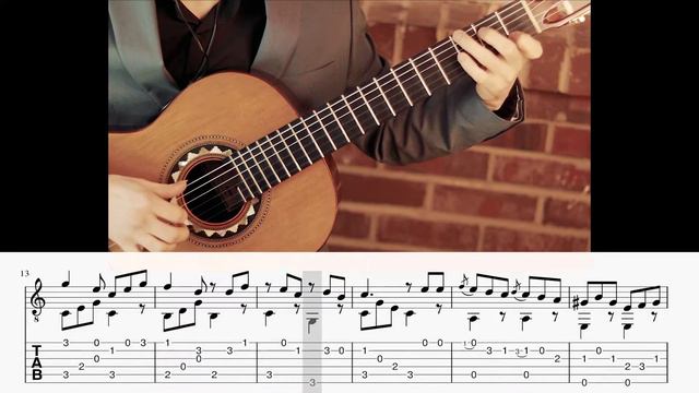 Le Papillon Op. 50, N. 6 Guitar Tablature And Notation Play Along In HD