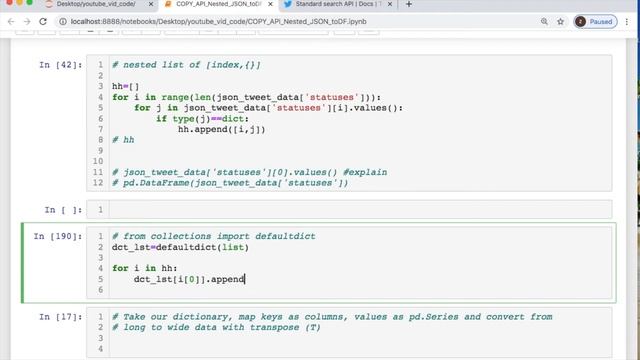 HOW TO PARSE RAW NESTED JSON TO DATAFRAME | TWITTER API | PYTHON смотреть онлайн
