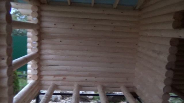 Сруб Беседки 6.0х6.0м. из бревна с санузлом и крышей "Восход". Цена в СПб 350.140 руб. смотреть онлайн