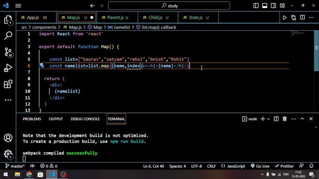 Map method in react - React full course for beginners | Part-15 #webdevelopment смотреть онлайн