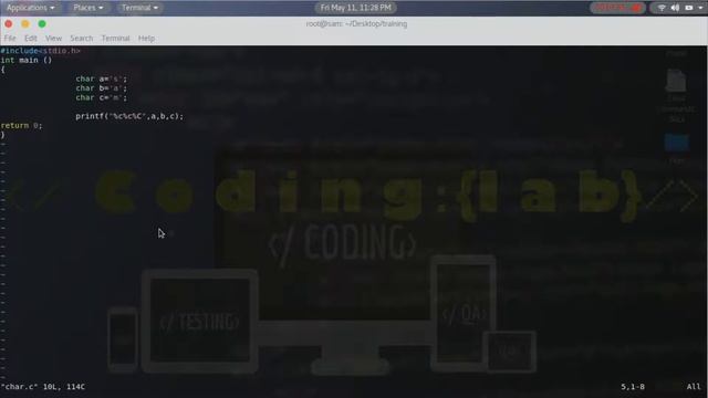‘C’ programme on Linux, Data Types, Format specifiers use || Hindi/URdu || Part -3 смотреть онлайн