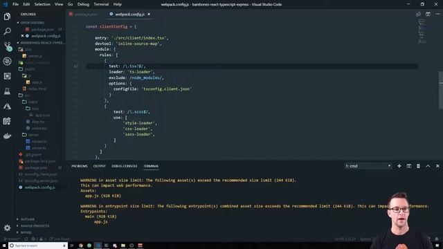 ReactJS: Barebones TypeScript/React/Express/Sass Boilerplate смотреть онлайн
