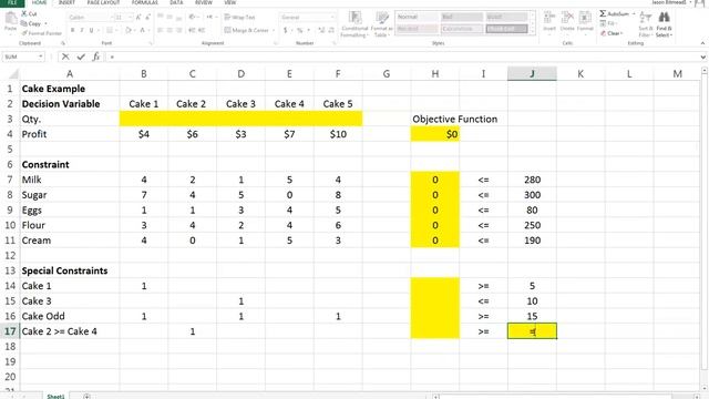 Linear Programming Solver Excel смотреть онлайн