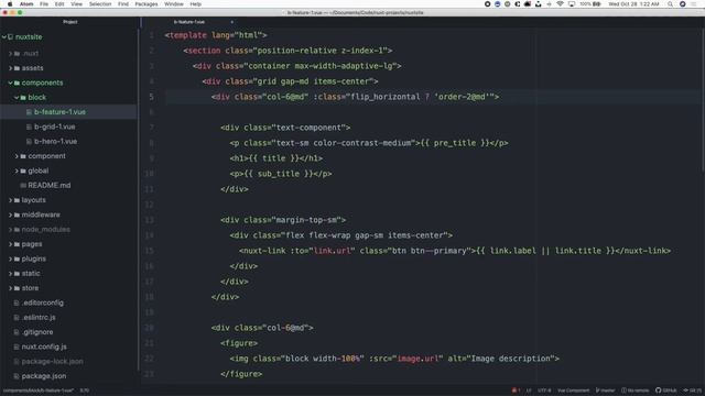 Nuxt - #6 Create a Feature Component смотреть онлайн
