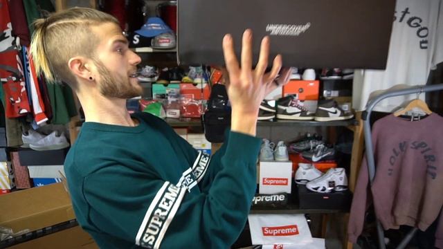 Nike React Boot Undercover + Supreme FW19 Scatter Text Crewneck смотреть онлайн