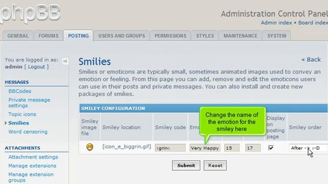 PHPBB3 - Managing smilies in phpBB смотреть онлайн
