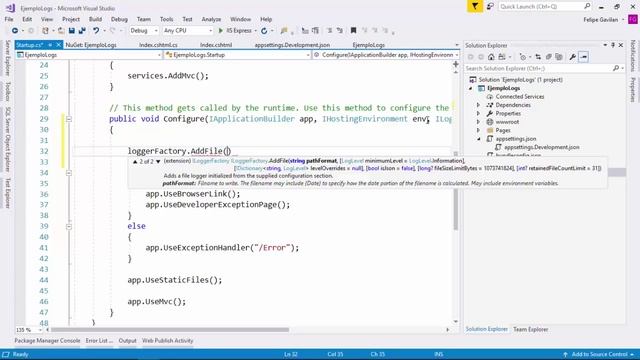 9- Introducción a los Logs - En txt y SQL Server | Programando en ASP.NET CORE 2 смотреть онлайн