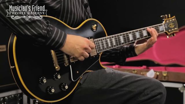 Gibson Custom 2015 True Historic 1968 Les Paul Custom Reissue VOS Electric Guitar, Ebony смотреть онлайн