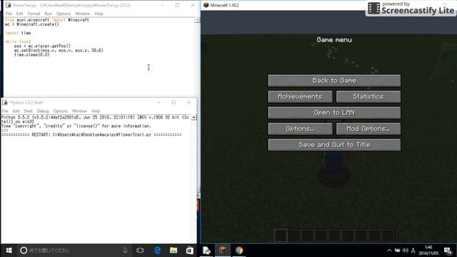 Programming Minecraft with Python flower_trale смотреть онлайн