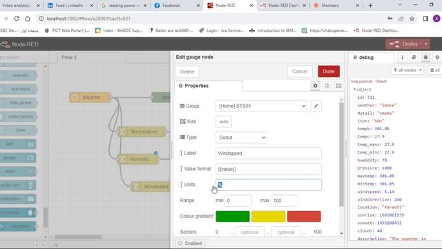 How to create Live Weather Station in Node-Red using API смотреть онлайн