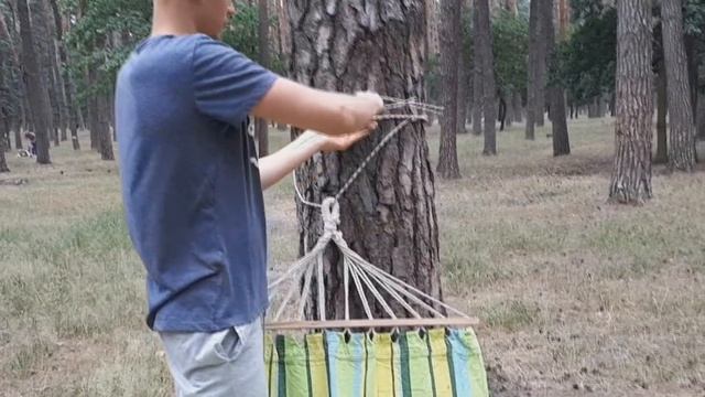 Как повесить гамак смотреть онлайн