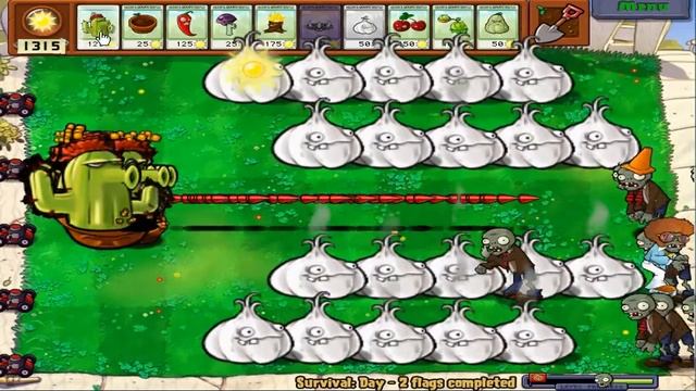 Plants vs Zombies Hack | 1 Cactus Garlic vs All Zombies PvZ смотреть онлайн
