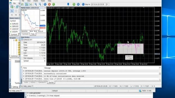 MQL5.  Draw Rectangle