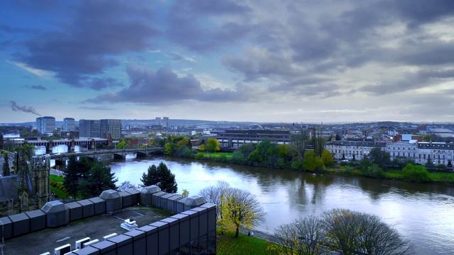 4K Beautiful Glasgow - Relaxing City Ambience - Urban Relax Video With City Sounds | Glasgow City