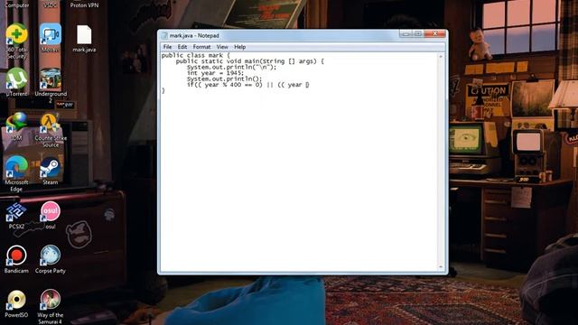 『JAVA』Leap Year Code using Notepad and CMD смотреть онлайн