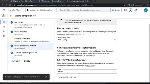 Migrate to Cloud SQL for PostgreSQL using Database Migration Service GSP918 смотреть онлайн