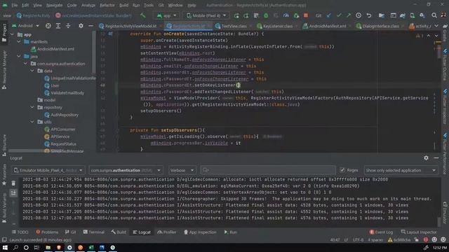 Android Login and Registration Functionality Using Kotlin - Part 7 смотреть онлайн
