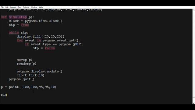 Verlet Integration implementation: part 2-Implementing single point motion (python, pygame) смотреть онлайн