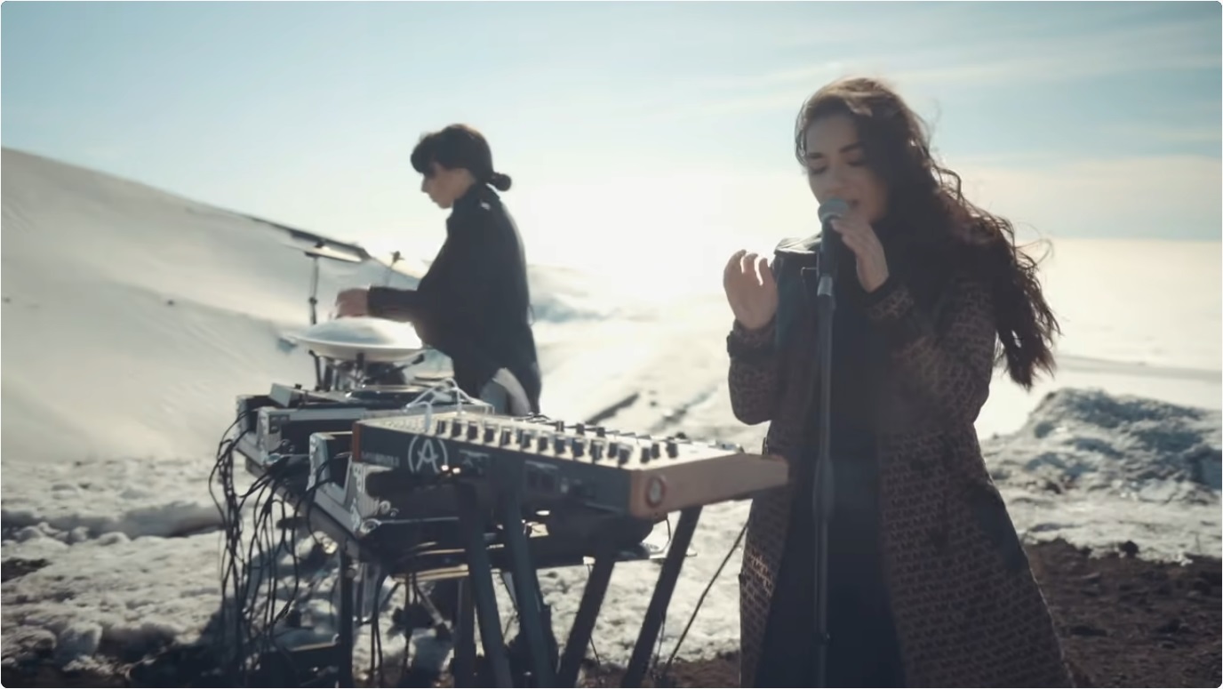 Giolì & Assia - #DiesisLive @Etna Volcano, Sicily [FPV Drone _ Electric Handpan, Grand Piano]