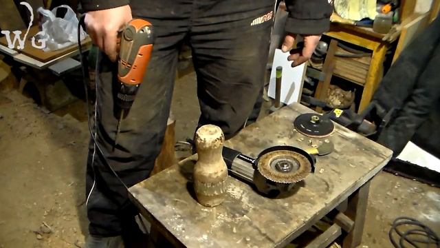 Ваза из дерева своими руками, топором))) смотреть онлайн