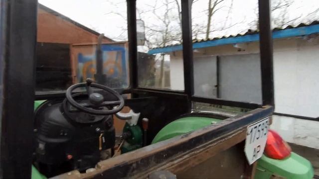 Кабина на мини трактор за 400 долларов. Кабина Юмз на китайский минитрактор . смотреть онлайн