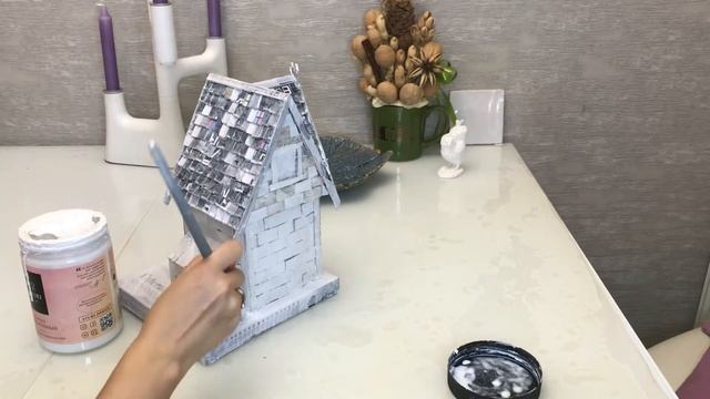 Новогодний декор / Чайный домик своими руками / Картон - New Year's teahouse // decoration / DIY смотреть онлайн