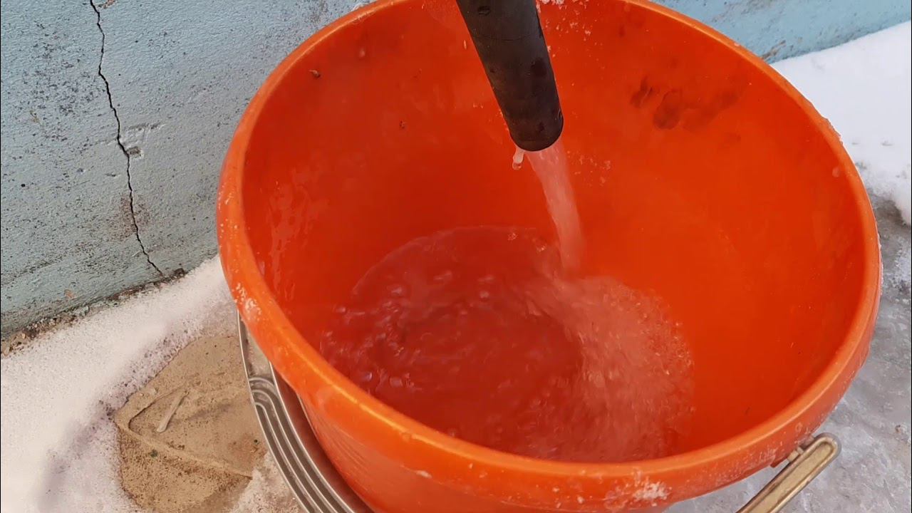 Вода на Улице Зимой 2 Всем кто говорил что замёрзнет