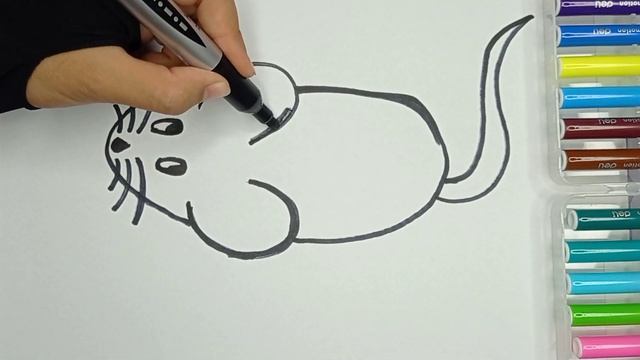 Лёгкий рисунок / Мышка шаг за шагом / Как нарисовать мышь смотреть онлайн