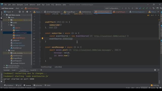 Real Time КЛИЕНТ-СЕРВЕР на JavaScript. Long polling, event sourcing, websockets & комнаты смотреть онлайн