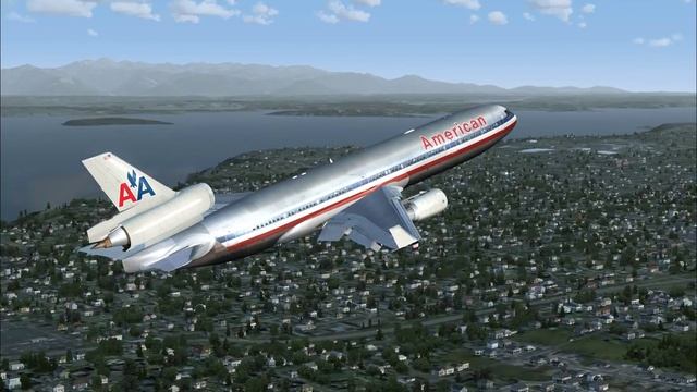 FSX DX10 with Intel Core i7 2600K @ 4.8 GHz. + GTX 560 TI + PMDG-MD11 at Seattle Tacoma (KSEA). смотреть онлайн