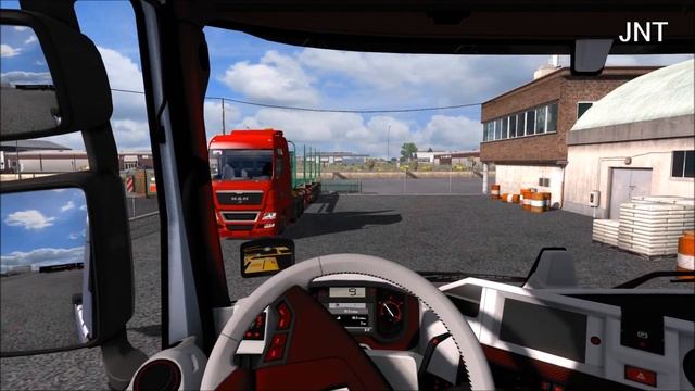 [ETS2 v1.35] Renault T Red White Interior смотреть онлайн