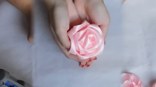 МК большая роза из ленты 5 см / MK big rose ribbon 5 cm / МК Алина Селега смотреть онлайн